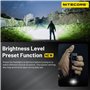 NITECORE EDC27 UHi 3100 Lumen Lampe torche EDC ultra fine haute performance avec porte-clés rétractable, Noir