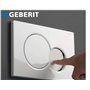 Geberit 115.770.11.5 Série plaque Blanc pour chasse d'eau à encastrer Sigma 01