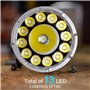 sofirn IF30 Lampe Torche Puissante 12 000 Lumens Ultra Lumineuse Lampe de Poche LED Portée Max 685 Mètres IPX8 étanche Lampe Pui