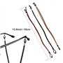 LIUJZZJ 3 Pièces Sangle de Lunettes Faux Cuir pour Lunette Cordons Homme Femme Fils Lunettes Sangle de Lunettes Chaine Lunette C