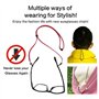 LIUJZZJ 3 Pièces Sangle de Lunettes Faux Cuir pour Lunette Cordons Homme Femme Fils Lunettes Sangle de Lunettes Chaine Lunette C