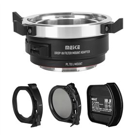Meike MK-PLTL-C Adaptateur de montage manuel avec filtres ND et UV variables pour objectif ARRI PL-Mount Cine vers appareils pho
