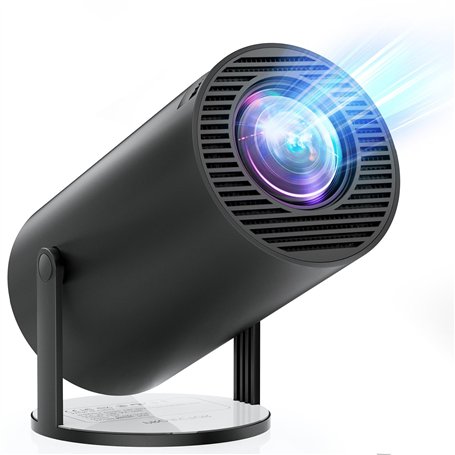 [Built-in Apps & Android 11.0] Mini Videoprojecteur 4K Projecteur 18000 Lux Soutien 180° Rotation et Trapèze Automatique