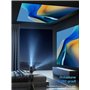 [Built-in Apps & Android 11.0] Mini Videoprojecteur 4K Projecteur 18000 Lux Soutien 180° Rotation et Trapèze Automatique, Portab