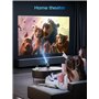 [Built-in Apps & Android 11.0] Mini Videoprojecteur 4K Projecteur 18000 Lux Soutien 180° Rotation et Trapèze Automatique, Portab