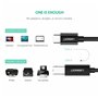 Câble USB 2.0 A vers Mini USB B Ugreen 50446 Noir 2 m