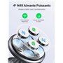 UGREEN Support Téléphone Voiture Magnétique 3M Adhésif Porte Smartphone Auto Aimant Tableau de Bord Pose Portable Automobile Com