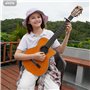 Aroma Capodastre Guitare Classique avec Ressort en Acier Capo De Guitare Libération Rapide à Une Main pour Guitare à Cordes Nylo