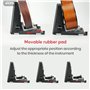 AROMA Support pour Ukulélé Pliable avec Réglable Antidérapante Base Porte-Instrument Classique A-Frame Pour Petits Instruments C
