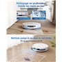 ECOVACS T50 Pro Omni Gen2 Aspirateur Robot, 21000Pa amélioré par T30 Pro Omni, Brosse latérale et serpillière Extensibles, Ajout