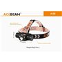 Lanterne LED pour la Tête Acebeam H30 R+CRI 6500K Noir Orange 4000 Lm