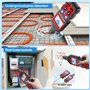 NOYAFA NF - 826 détecteur de câble souterrain Locator Wire Tracker Detector, détecteur de fil de tuyauterie murale et souterrain