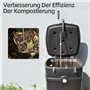 Aérateur à compost Spatule à compost Agitateur - Outil manuel en acier inoxydable pour gobelet à compost en plein air agitateur,