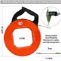 Tire Fils Electricien Aiguille 30m Tire Fils Electrique Kit Tire fil en Acier Spiralé Flexible Aiguille Tire Fil pour Installati