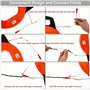 Tire Fils Electricien Aiguille 30m Tire Fils Electrique Kit Tire fil en Acier Spiralé Flexible Aiguille Tire Fil pour Installati