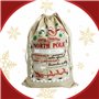 Grand sac de Noël en toile de jute 40 x 56 cm. Sacs cadeaux de Noël avec cordon de serrage. Paquet de 3