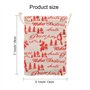 Qpout Paquet de 16 sachets métalliques de Noël en Toile de Jute avec Cordon de Serrage, Bronzage Pochette Cadeau de Noël Pochett
