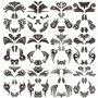 Qpout12x Visage Tatouages Temporaires