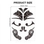 Maori Visage Tatouages Étanche Tribal Noir Visage Autocollants De Tatouage pour Femmes/Ho