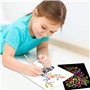 Qpout 21pcs Ensemble de Papier à gratter pour Enfants, 10 Papier à gratter 10 Animaux Dessin pochoirs 1 Stylo en Bois pour garço