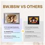 BWJBSW Cadre Photo Numérique WiFi 10.1 Pouces, IPS à Écran Tactile HD, Smart Cloud Connecté avec 32 Go Espace, Configuration Fac