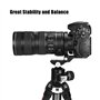 SUNWAYFOTO LS-80 Bague rotative universelle de 80 mm pour appareils photo DLSR, bague de montage de trépied, bague de support d'