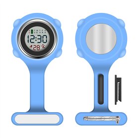 Vicloon Montre Infirmière Broche Montre Infirmière en Silicone avec Clip Infirmières Poche FOB Montres Suspendue Poche Broche Fo