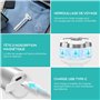 VOGOE Rasoir Electrique Hommes, Électriques Rasoirs Humide et Sec, Rasoir Rotatif 3D Rechargeable & Sans Fil avec Tondeuse pour 
