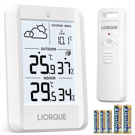 LIORQUE Station Meteo Interieur Exterieur Sans Fil
