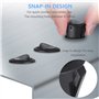 URAQT Rond Interrupteur à Bascule, 11PCS 250VCA 6A Bouton de Rocker Switch Rond SPST avec 2 Broches & 5PCS Housse étanche, On/Of