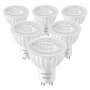 SINCELIGHT Ampoule à réflecteur LED GU10 avec lentille optique de faisceau de 60°