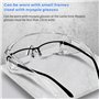 MAEXUS Lot de 6 lunettes de protection transparentes pour enfants, lunettes de protection de laboratoire, anti-buée et coupe-ven