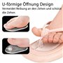 MAEXUS Lot de 5 paires de tongs en silicone - Coussinets de protection des orteils - Semelle intérieure antidérapante pour sanda