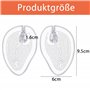 MAEXUS Lot de 5 paires de tongs en silicone - Coussinets de protection des orteils - Semelle intérieure antidérapante pour sanda