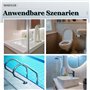 MAEXUS Lot de 5 nettoyants pour toilettes en pierre ponce - Brosse de nettoyage pour WC - Pierre ponce - Avec poignée - Pour enl