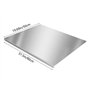 Planche à découper en acier inoxydable avec rebord - 80 x 50 cm - Protection de plan de travail XL - avec rouleau à pâtisserie