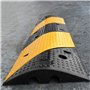 uyoyous Pont de câble à 2 canaux 100 x 30 x 6 cm - Seuil de route - Pont de tuyau - Protection contre les dépassements pour câbl