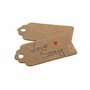 The Lord of the Tools Lot de 100 étiquettes en papier kraft marron vierges de 4 x 2 cm pour mariage, anniversaire, bagages, cart