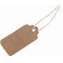 The Lord of the Tools Lot de 100 étiquettes en papier kraft marron vierges de 4 x 2 cm pour mariage, anniversaire, bagages, cart