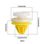 The Lord of the Tools 50pcs Clips de Moulage Panneau Porte de Voiture Attaches Retenue en Plastique Garniture d'extension Passag