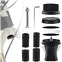 TOKSEO Airtag Support vélo étanche design caché pour vélo avec trous dans la fourche (17-26 mm)