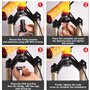 TOKSEO Airtag Support vélo étanche design caché pour vélo avec trous dans la fourche (17-26 mm), couvercle inférieur en alliage 