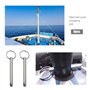 Create idea 4pcs Goupilles à Dégagement Rapide avec Anneau de Cercle d'extrémité à Boule à Ressort en Acier Carbone Nickelé Bimi