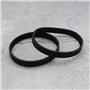 be in your mind Lot de 2 courroies dentées en caoutchouc pour scarificateur HTD330-5M-14 de 330 mm de circonférence, 66 dents, p