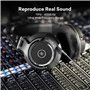 OneOdio Monitor 80 Casque Audio Filaire DJ Studio Monitor avec Circum-Auriculaire Coton d'oreille Protéiné Le Plus épais (Noir)