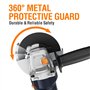 MAXXT Meuleuse d'angle 125 mm | 1700W avec Démarrage progressif & Protection anti-surcharge – 12 000 tr/min pour coupe, meulage 