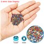 Bala&Fillic Lot de 11/0 petites perles de verre à enfiler pour boucles d'oreilles - 14 400 pièces dans une boîte