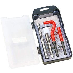 BestsQ Lot de 15 kits de réparation de filetage pour hélicoil - Compatible avec la réparation de voiture - Dimensions : M10 x 1