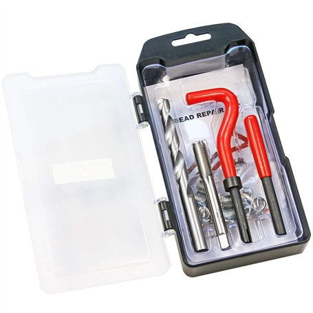 BestsQ Lot de 15 kits de réparation de filetage pour hélicoil - Compatible avec la réparation de voiture - Dimensions : M10 x 1