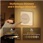 Suright Veilleuse LED [Lot de 2], Rétroéclairée avec Détecteur de Mouvement et Capteur Crépusculaire, Commande Tactile, Blanc Ch
